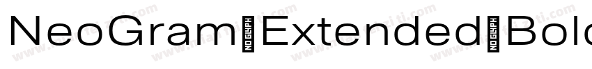 NeoGram Extended Bold Regular字体转换